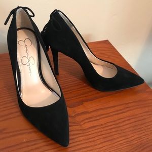 Jessica Simpson Black Suede High Heels Size 7.5